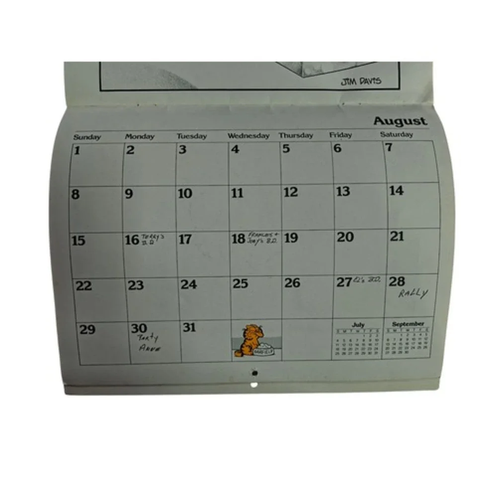 1982 Ballantine Garfield How To Behave Like A Cat Calendar